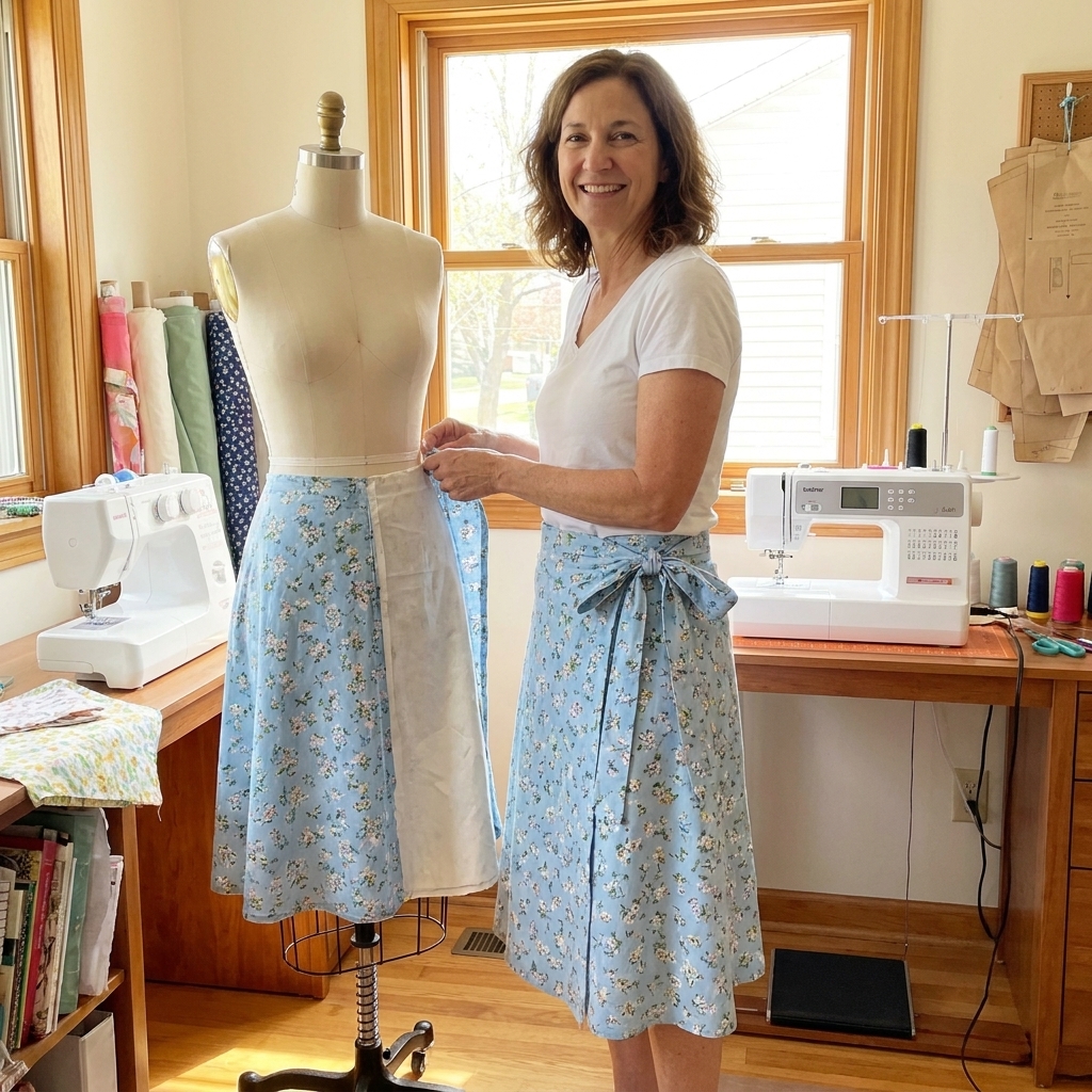 Free Simple Wrap Skirt Pattern