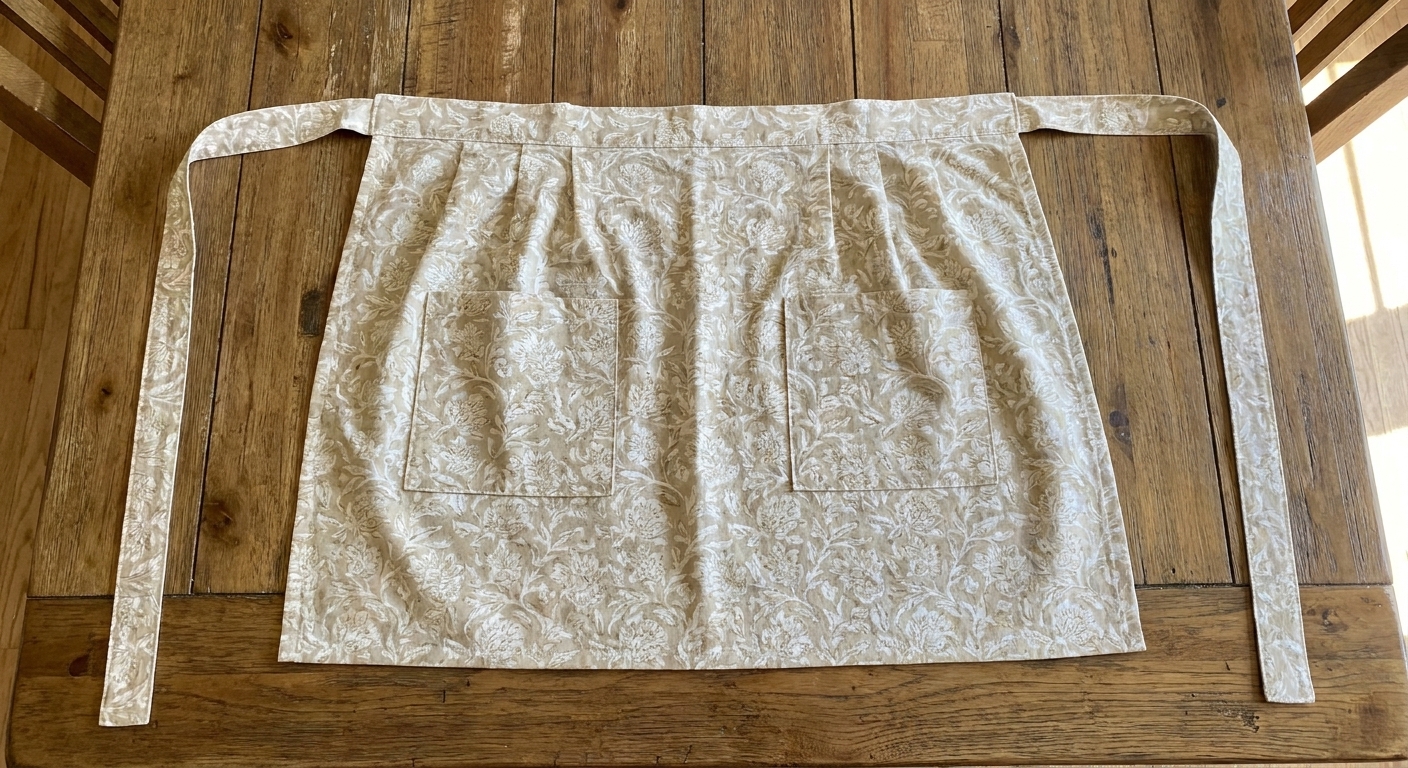 Classic Half-Apron with Patch Pockets