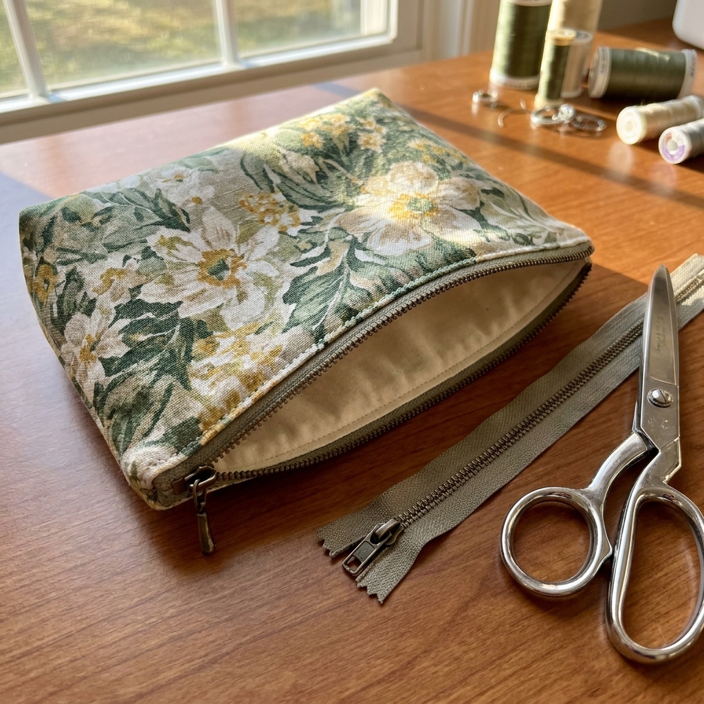 Easy Lined Zipper Pouch
