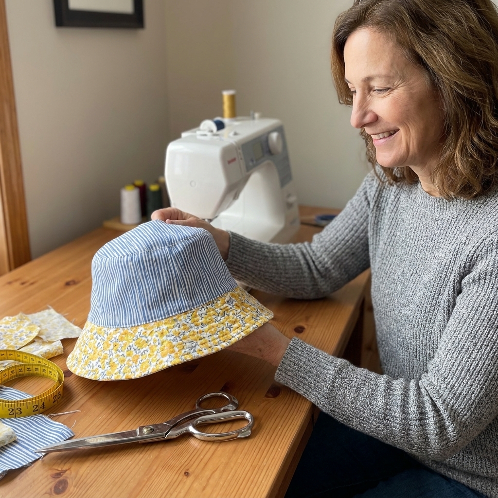 Reversible Bucket Hat Free Pattern