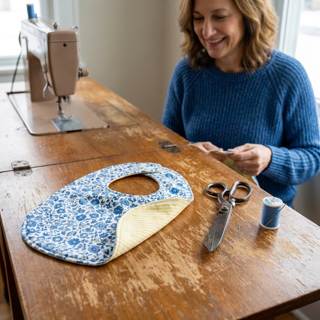 Free Baby Bib Pattern (Reversible + Absorbent)