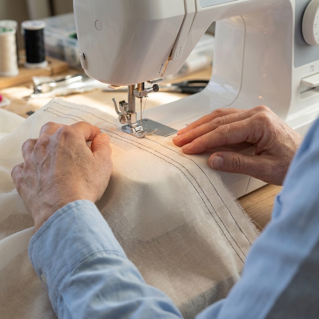 How to Gather Fabric Evenly (Two-Row Method)